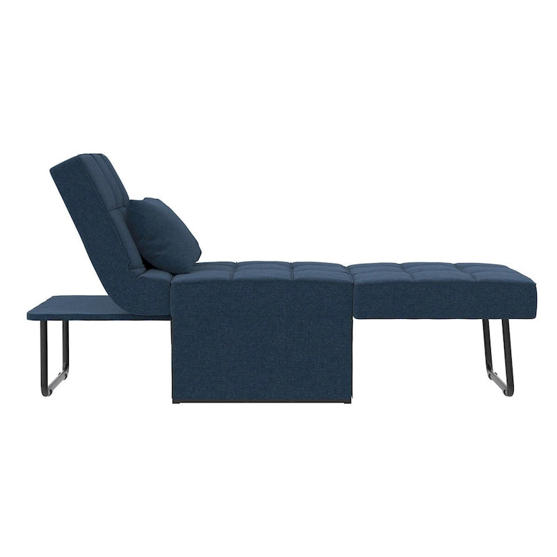 Chaise convertible 4-en-1 – Pouf, chaise longue, canapé et lit