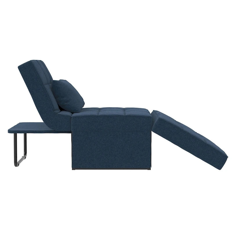 Chaise convertible 4-en-1 – Pouf, chaise longue, canapé et lit