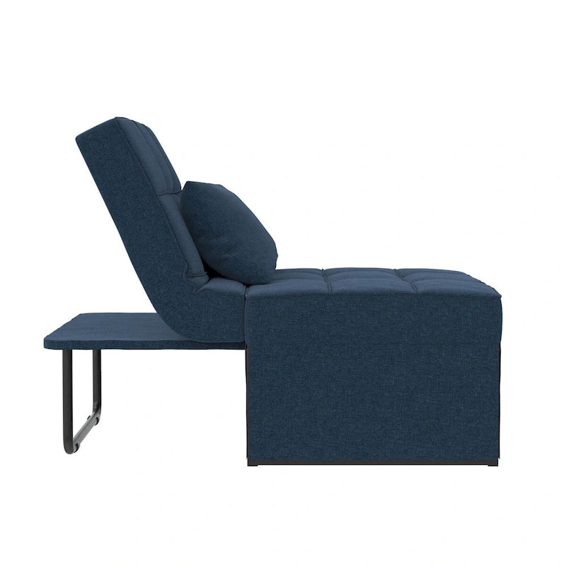 Chaise convertible 4-en-1 – Pouf, chaise longue, canapé et lit