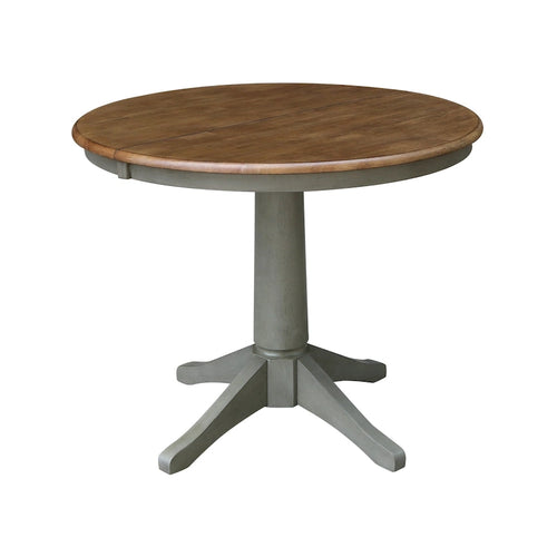 Table de salle à manger ronde avec rallonge 36 po