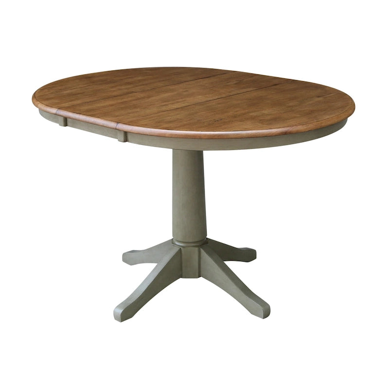 Table de salle à manger ronde avec rallonge 36 po